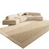 Tapete Transfronteiriço Jit Estilo Creme Sala de Estar Tapete de Sofá Cobertura Total Casa Fácil de Limpar Antiderrapante Quarto Tapete de Chão de Veludo Cristal