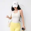 Colete de Yoga Profissional Plus Size Completo com Copas Fixas Roupas Fitness Pilates Sem Mangas Sutiã Esportivo para Corrida