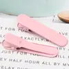 Novo Gradiente Doce Cor Traceless Grampo de Cabelo Bico de Pato Clipe DIY Grampo de Cabelo Cura Dopamina Grampo de Cabelo Menina Headwear