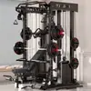 Yulong Rack de Press de Banca y Sentadillas para Casa Pájaro Pequeño Pórtico Smith Multifuncional Entrenador Integral Equipo Combinado