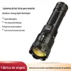 Lanterna P50 com Zoom e Indicador de Bateria, Carregamento USB, Iluminação para Exterior, Lanterna de Mão de Longo Alcance, Carregamento USB
