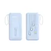 Nuevo Power Bank Portátil al por Mayor con Cable Integrado 20000 mAh Gran Capacidad con Correa de Mano Pantalla Digital Fuente de Alimentación Móvil