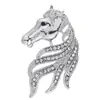 Broche de Cabeza de Caballo del Zodiaco Retro para Mujer, Broche de Moda Nicho de Alta Gama, Accesorios de Pines de Animal para Traje de Alta Gama, Venta al por Mayor
