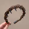 Nueva diadema de alta gama 2026, peine para el cabello estilo Maillard para peinar y arreglar los cabellos sueltos, accesorio para el cabello de uso diario estilo coreano para usar al aire libre