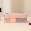 Bolsa de Armazenamento de Malha Dupla Dopamine Portátil para Maquiagem Bolsa para Artigos de Higiene Pessoal de Viagem Bolsa para Pincéis de Maquiagem Bolsa Pequena para Guardar Diversos