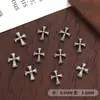 Accesorios de arte para uñas transfronterizos, cruz de estilo oscuro, joyería de aleación retro de moda, nuevas decoraciones metálicas para arte de uñas