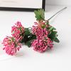 Flor de Espuma de Fruta Milán de Cuatro Puntas Simulada Flor Falsa Venta al por Mayor Decoración Exterior Planta Diente de León Decoración de Boda