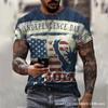 Nueva camiseta estampada 3D de manga corta para hombre, de comercio electrónico transfronterizo, la más vendida, flexible y artesanal, fabricantes de chaquetas urbanas.