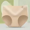 Calcinhas Femininas Respiráveis, Antibacterianas, de Algodão Puro, Cintura Média-Alta, que Moldam o Quadril, com Cós Estampado Exquisito Prensado a Quente, Elásticas e Confortáveis, Não Apertam
