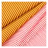 Tejido de seda a rayas de 230 g, tejido acanalado elástico de poliéster-spandex, tejido de punto para vestidos y trajes de primavera/verano