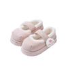 Chinelos de Algodão Femininos Inverno Interno Casa Gato Fofo Garra Velcro Forrado com Lã Mao Mao Quente Para Usar Fora Saco-calcanhar Sapatos de Algodão