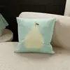 Almofada Decorativa Verde Menta Maçã Estilo Ins Capa de Almofada para Sofá de Casa Quadrada Quarto Janela de Canto Cabeceira Almofada Ultra Macia