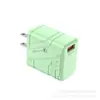 Nuevo Cargador de Teléfono Móvil USB Único Europeo y Americano Transfronterizo 18W Estándar Británico Puerto Único Cabezal de Carga Rápida Qc3.0