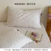 Fronhas de gaze dupla camada 100% algodão, frescas e simples, conjunto de dois, macias e respiráveis, adequadas para dormir de uma pessoa