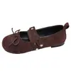 Zapatos de Salón Individuales Retro de Tacón Grueso Boca Baja para Mujer Primavera 2026 Nuevos Estilo Lindo Dulce Hebilla Cruzada de Lazo Zapatos Mary Jane de Lunares