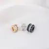 Preservação de Cor Conjunto de Ouro 14K Zircônia Olho de Cavalo Roda Contas Artesanal DIY Pulseira de Cristal Pérola Acessórios de Joias com Contas