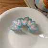 Grampo de Cabelo com Laço Xadrez Floral Doce para Primavera e Verão, Grampo Tiburón Fofo para a Parte de Trás da Cabeça, Grampo para Rabo de Cavalo de Feriado, Acessório de Cabelo