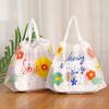 Bolsa para llevar fruta, entrega de comida gourmet, bolsa de embalaje con cordón, comercial, para compras, regalo, plástico, bolsa para ropa Shi Hua