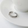 Anillo Lan zhi Corea del Sur no se decolora plata tailandesa anillo femenino personalidad letras ins anillo abierto anillo de plata de ley 925 venta al por mayor