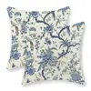 Fronha de almofada estilo chinês retrô com padrão floral e de pássaros para comércio exterior transfronteiriço, capa de almofada impressa digitalmente, almofada de presente removível