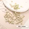 Accesorios DIY más vendidos transfronterizos para decoración de uñas, decoraciones de uñas de estrella de aleación de estrella de mar, decoraciones metálicas vestibles en forma de estrella pequeña para uñas