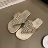 Zapatos de Mujer Estilo Hada Verano Perla Romanos Bohemios Primavera y Verano Chanclas Sandalias Retro Francesas Estilo Nuevo