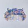 Peine para el Cabello de Acetato Texturizado Retro Ins Coreano Mini Gato Pequeño Simple Peine Francés Estilo Ins