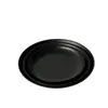 Plato Redondo Coreano Ins de Acero Inoxidable Transfronterizo Negro Plato para Barbacoa Plato para Barbacoa Vajilla de Mesa para Restaurante al Aire Libre Plato Hondo para el Hogar