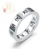 Anillo de diamantes con números romanos estilo europeo y americano, apto para todas las estaciones, anillo de pareja, directo del fabricante, producto de alta calidad