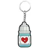 Suministrados Directamente por el Fabricante, Llaveros de Goma Suave de PVC con Temática de Emergencia Médica, Accesorios Creativos para Bolsas y Colgantes Más Vendidos en Amazon