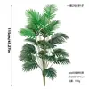 Pegamento suave planta verde hojas de hierro decoración sala de estar europea palmera artificial en maceta interior suelo anémona planta verde venta al por mayor