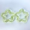 Cadena para teléfono móvil, pulsera, pendientes, horquilla, accesorios para el cabello, materiales de bricolaje, con forma de estrella hueca de cinco puntas, chapada en color transparente AB