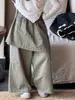 Moda 2026 Estilo Coreano Popular Conjunto de Dos Piezas Casual para Niñas Pequeñas con Top Estampado de Letras Otoñal
