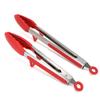 Pinza de silicona para alimentos transfronteriza de Amazon con soporte para barbacoa, pinza para alimentos de dos piezas de 9 y 12 pulgadas