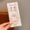 Nuevo Collar de Concha de Cola de Pez para Niños Aretes de Joyería para Niñas Pulsera de Dibujos Animados de Princesa para Niñas Pequeñas