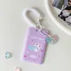 Capa Elástica de Corda para Deslizamento de Desenho Animado Estilo Coreano de Cachorrinho Porta-Cartão para Meninas Caçando Ídolos Porta-Cartão Pequeno de 3 polegadas Pingente de Chaveiro Bolsa para Cartão