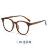 1128 ultraligero Red social liso moda Anti-luz azul montura de gafas mujer montura redonda tr90 montura negra montura de gafas plana venta al por mayor