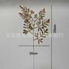 Flores Artificiales Doradas, Eucalipto Dorado y Hojas de Ginkgo, Flores de Plástico, Hojas Doradas, Materiales para Arreglos Florales de Cubo de la Fortuna para Navidad y Festival de Primavera