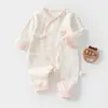 [Sin costuras] Pelele de Algodón Puro para Bebé de Primavera y Otoño, Mameluco para Recién Nacido, Traje para Gatear, 0-6 Meses, 100% Algodón, Adecuado para Todas las Estaciones