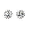 Explosiones de comercio exterior transfronterizo Aretes de moissanita color D plata de ley 925 vive simple moda aretes Joker suministro directo de fábrica