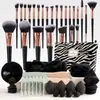 Set de 47 Piezas de Herramientas de Belleza, Bolsa Pequeña de Cosméticos con Fragancia, Set de Brochas de Maquillaje, Neceser Portátil, Polvera de Viaje para Maquillaje