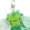 Pingente Criativo de Cachorro em Line Art de Anime, Chaveiro de Cachorro Fofo em Acrílico, Presente para Casal, Decoração de Mochila