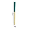 Palillos chinos de acero inoxidable 304 de colores, venta al por mayor, para el hogar, cuadrados de 23 cm, antideslizantes, a prueba de moho, color negro y dorado.