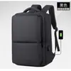 Mochila de Cuero Impermeable con Película de Cuero, Bolso de Negocios de Moda para Computadora, Bolso Urbano Sencillo para Estudiantes de Secundaria y Preparatoria