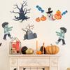 Nuevo HL 190000 Halloween Árbol Muerto Lápida Dulce Niño Calabaza Vidrio Ventana Hogar Pared Decorativo Pegatina de Pared