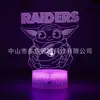 Regalo creativo exclusivo transfronterizo de Star Wars regalo luz de noche LED 3D colorida lámpara de mesa de noche con control remoto táctil