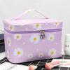 Nova Bolsa de Cosméticos de Grande Capacidade Bolsa de Armazenamento Portátil de Viagem Bolsa de Armazenamento de Lavagem de Quarteto Portátil Bolsa Margarida Personalizável