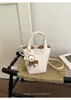 Bolsa de Mão Pequena de Luxo para Mulheres, Novo Modelo 2026, Bolsa Tote de Escritório Transfronteiriça, Bolsa de Mão Estilo Cesta, Bolsa Saco, Bolsa Transversal
