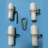 Accesorios para Poste Exterior Tapón para asta de Bandera Tapa Extremo de Barra Colgante Cierre Rápido H Juego Completo Adecuado para Diámetro de Tubo de 22 mm Universal
