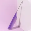 Pente de Cauda Pontuda Atacado Transfronteiriço, Pente de Agulha de Aço Colorido, Pente para Styling de Cabelo, Pente para Mechas de Cabelo Resistente a Altas Temperaturas, Pente de Cauda de Rato para Mechas e Separação